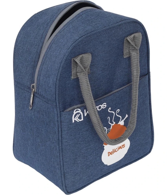 Kyros Blue Polyester Lunch Bag Pack of 1 - Blue