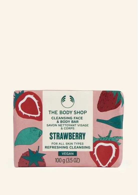 Strawberry Cleansing Face & Body Bar 100G