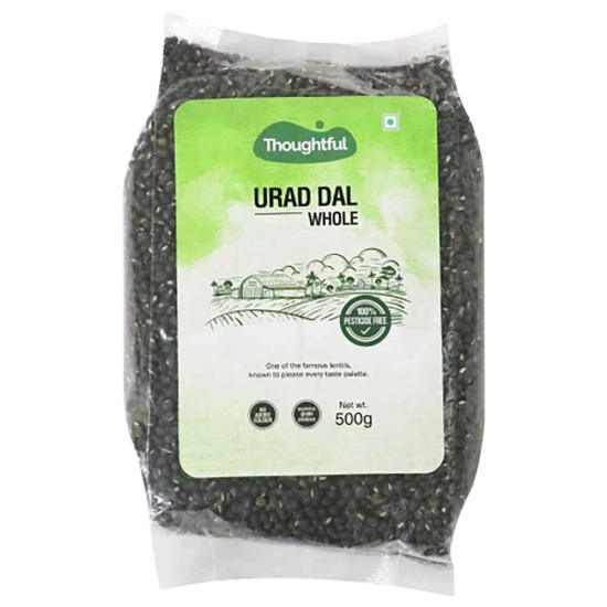 Thoughtful Pesticide-Free Urad Dal (Whole), 500 Gm