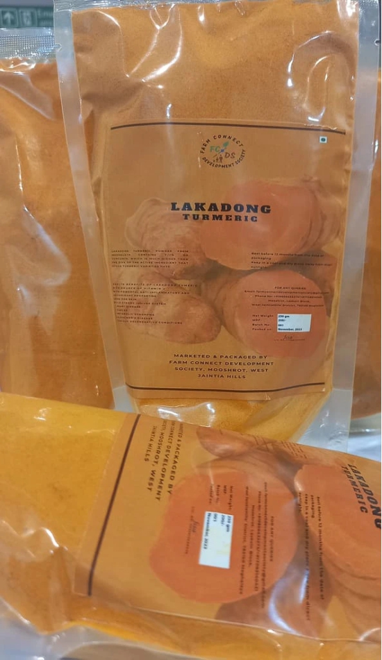 Organic lakadong turmeric powder