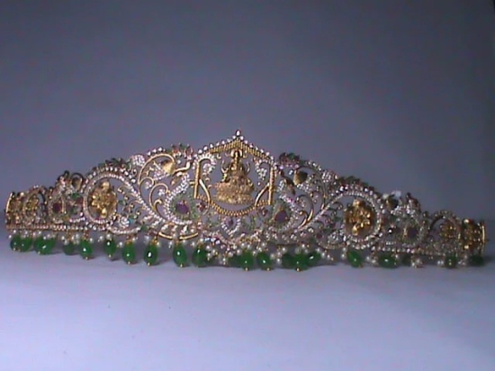 Exquisite Indian Gold and Pearl Waist Belt