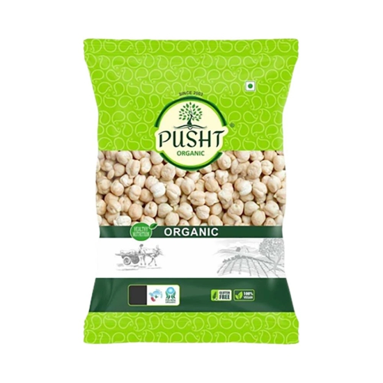 Pusht Organic Kabuli Chana, 500 Gm