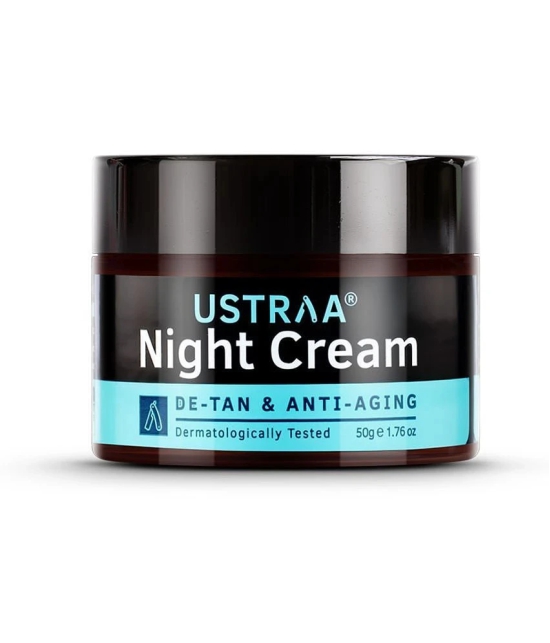 Ustraa Power Face Wash Energize and De-Tan - 200g & Night Cream - 50g