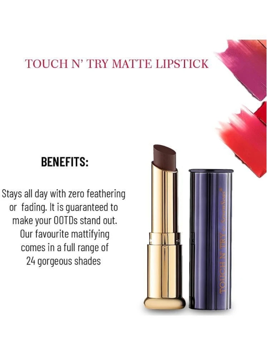 Seven Seas TOUCH N TRY Lipmatte Lipstick (Nutmeg,3.8g)