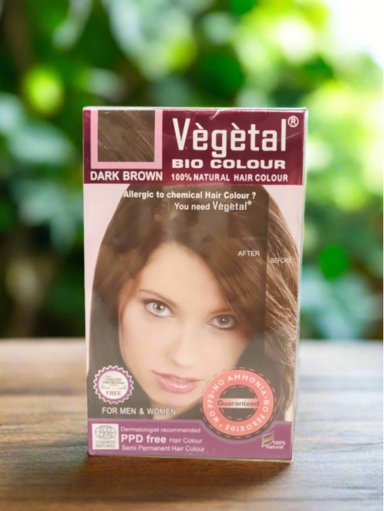 Vegetal Bio Colour 100% Natural Hair Colour For Men & Women-soft black