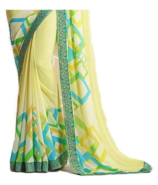 Gazal Fashions - Multicolor Chiffon Saree With Blouse Piece (Pack of 1)