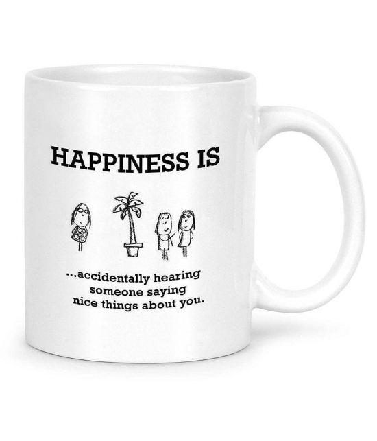 Idream Quote Printed Ceramic Coffee Mug 1 Pcs 330 mL - White