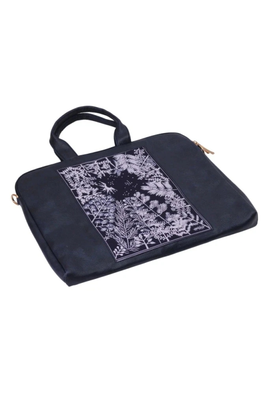 Tisser Warli leather laptop bag Size-16x15