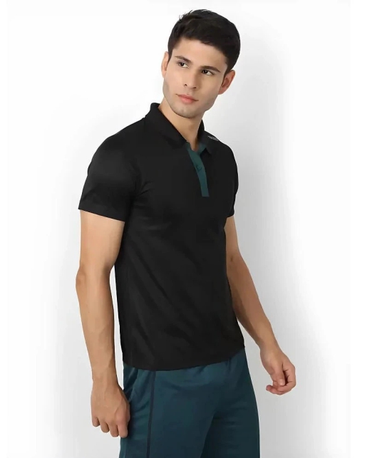 Dida Sportswear Black Polyester Regular Fit Mens Sports Polo T-Shirt ( Pack of 1 ) - None