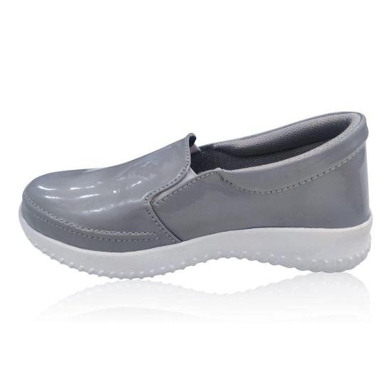 Amello Women's | Ladies | Females | Girls Comfortable, Fashionable, Synthetic Leather, Shoes College, Regular Wear | Casual Sneakers (Numeric_3) Grey