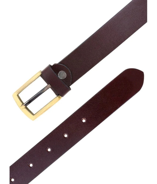 Loopa - Brown 100% Leather Mens Formal Belt ( Pack of 1 ) - None