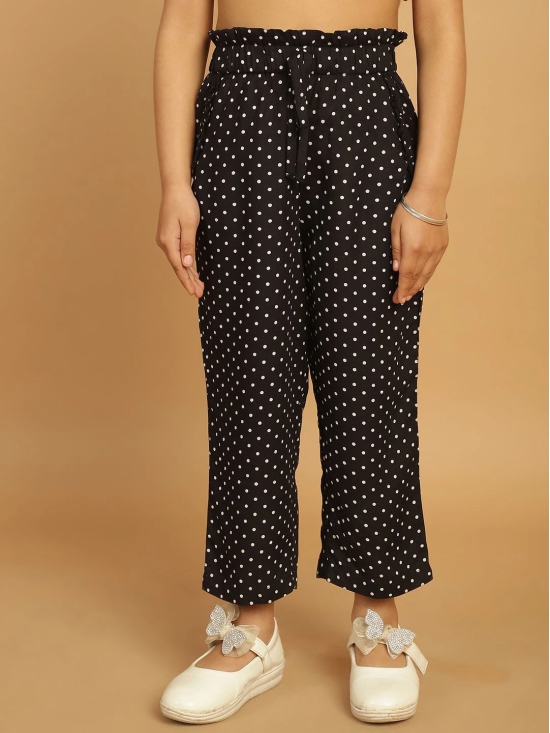 MINI & MING Girls Polka Dot Printed Relaxed Low-Rise  Trousers