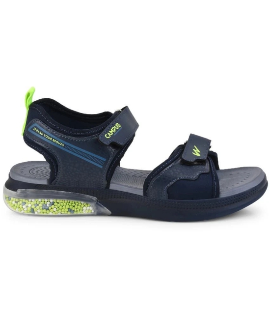 Campus - Navy Mens Floater Sandals - None