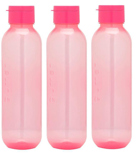 HOMETALES - Claro Spout 1100 Pink Fridge Water Bottle 1100 mL ( Set of 1 ) - Pink