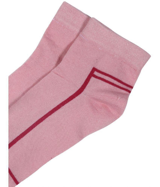 Texlon - Multicolor Cotton Women's Ankle Length Socks ( Pack of 5 ) - None