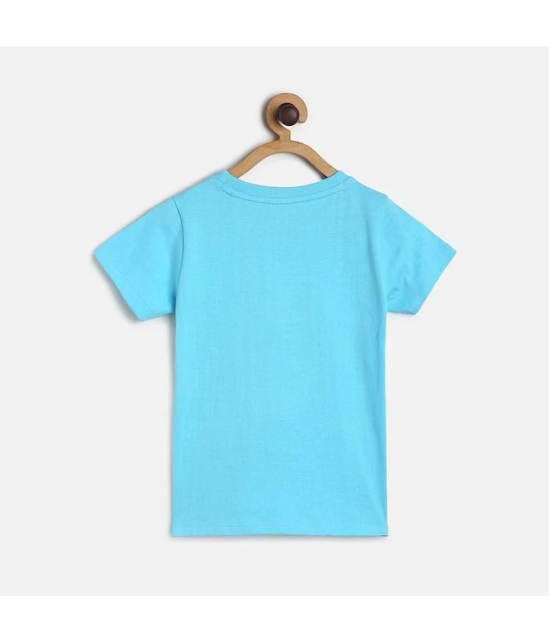 MINI KLUB - Blue 100% Cotton Girls T-Shirt ( Pack of 1 ) - None