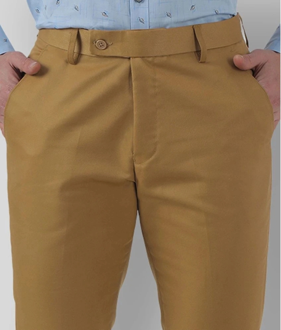 Inspire Clothing Inspiration - Khaki Polycotton Slim - Fit Mens Chinos ( Pack of 1 ) - None