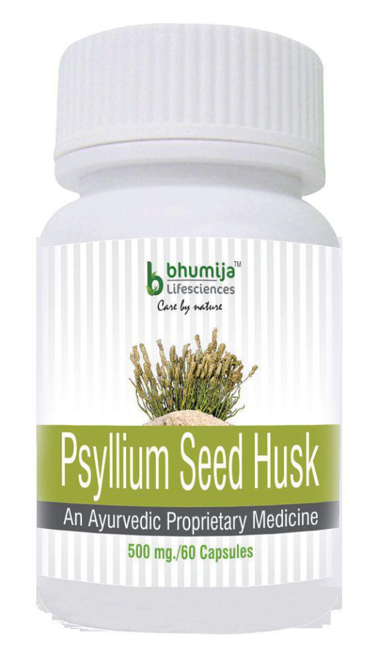 BHUMIJA LIFESCIENCES Psyllium Seed Husk Capsule 500 mg Unfalvoured Capsule