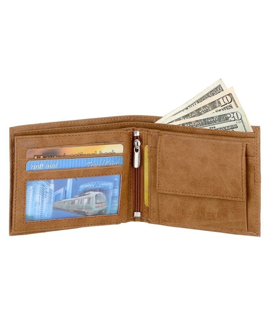 Laurels PU Beige Casual Regular Wallet