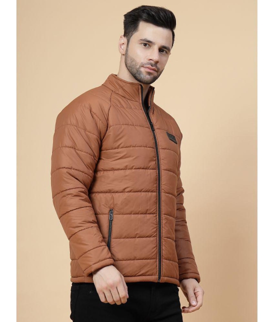 Rigo Polyester Men''s Puffer Jacket - Brown ( Pack of 1 ) - None