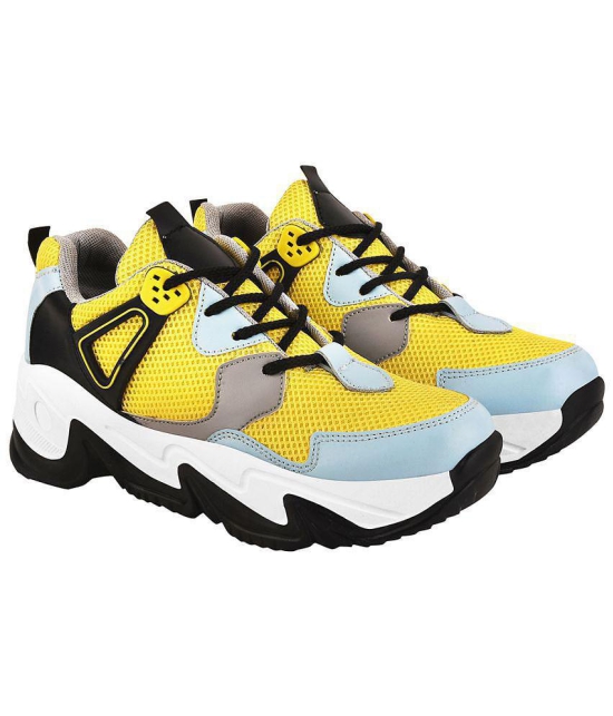 Shoetopia - Yellow Women''s Sneakers - None