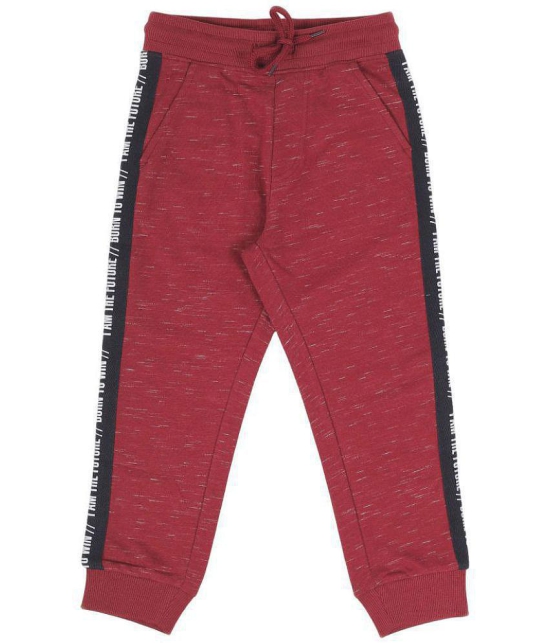 PLUM TREE BOYS BURGUNDY JOGGER TRACK PANT - None