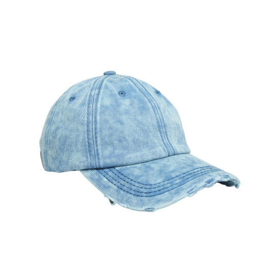 Chokore Distressed Denim Baseball Cap (Light Blue)