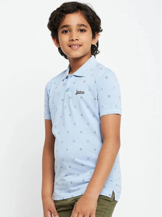 UNIBERRY - Sky Blue Cotton Blend Boys Polo T-Shirt ( Pack of 1 ) - None