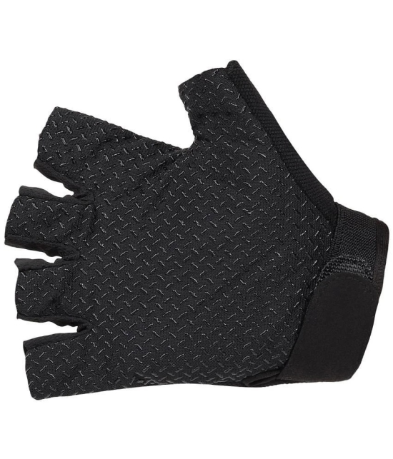 Auto Hub Half Fingers Nylon Riding Gloves ( Pair of 1 ) - Free Size