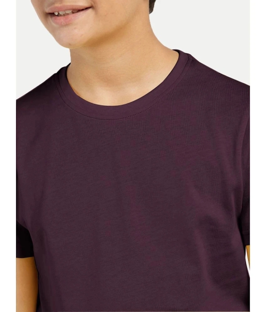 Radprix Maroon Cotton Blend Boys T-Shirt ( Pack of 1 ) - None