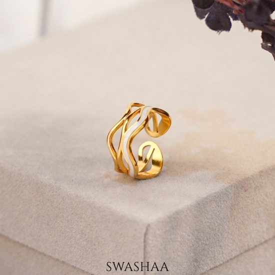 Tariya 18K Gold Plated Ring-Gold