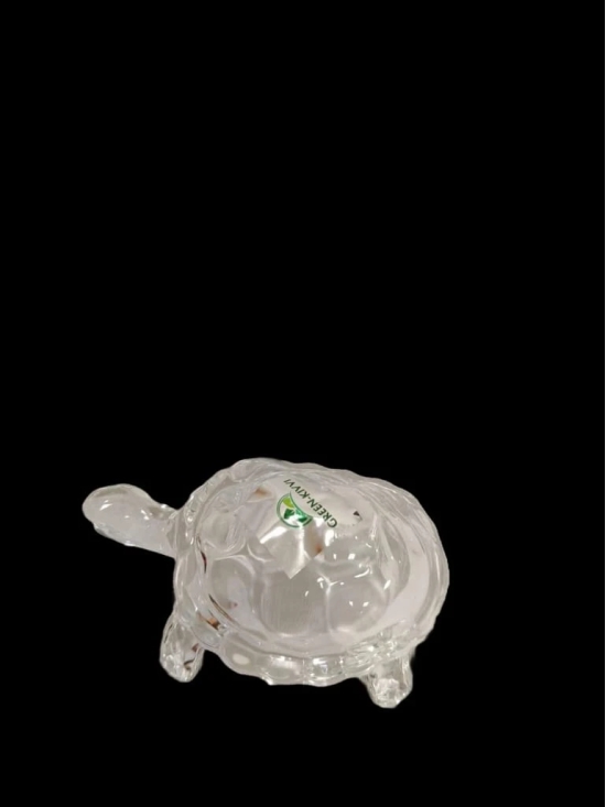 Crystal Turtle Figurine for Home Decor and Good Luck