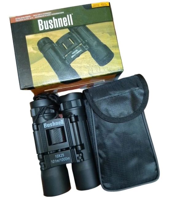 BUSHNELL10 * 25 Binocular with Cover || Travel Stargazing Concerts Sports Optical LLL Vision Binocular Fixed Zoom (Pack of - 1)