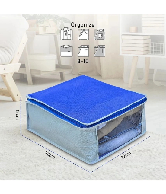 SH NASIMA -Set of 2 Non Woven Underbed Storage Bag Clear Window & Zipper Lock