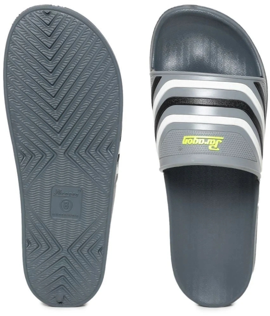 Paragon - Gray Mens Slide Flip Flop - None