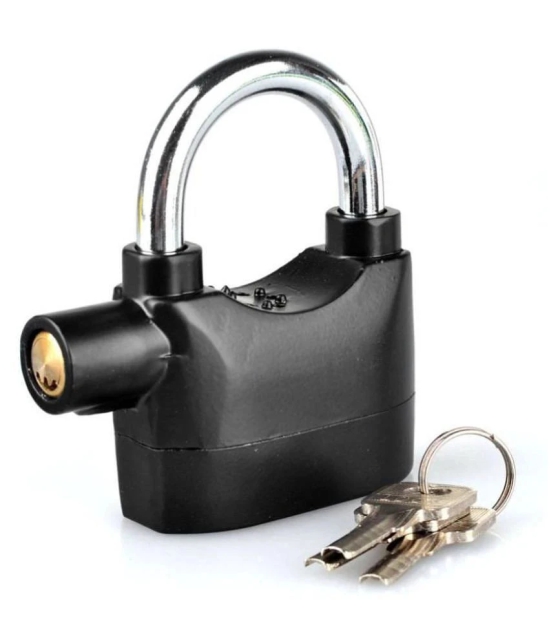 TALC Alarm Padlock Electronic Alarm Lock for Door/Bicycle/Motorbike - Black