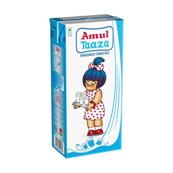 AMUL TAAZA FRESH TONED MILK 1 LTR TP