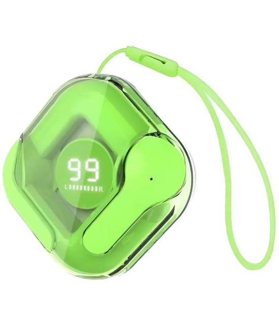 VEhop Flash Pods Bluetooth True Wireless (TWS) In Ear 30 Hours Playback Low Latency,Powerfull bass IPX4(Splash & Sweat Proof) Green