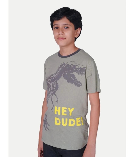 Radprix Grey Cotton Boys T-Shirt ( Pack of 1 ) - None