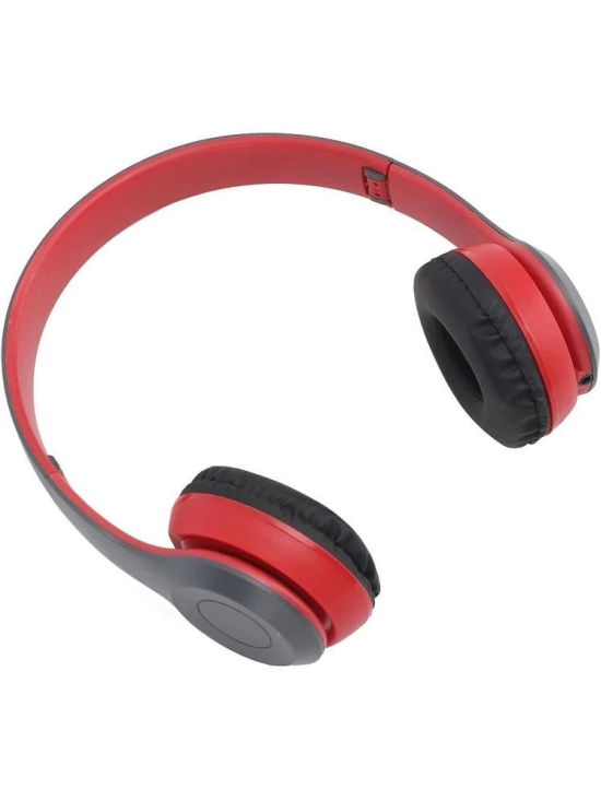 UGPro UGP-47 2 in 1 3.5 mm Bluetooth Headphone Over Ear 4 Hours Playback Adjustable length IPX4(Splash & Sweat Proof) Red