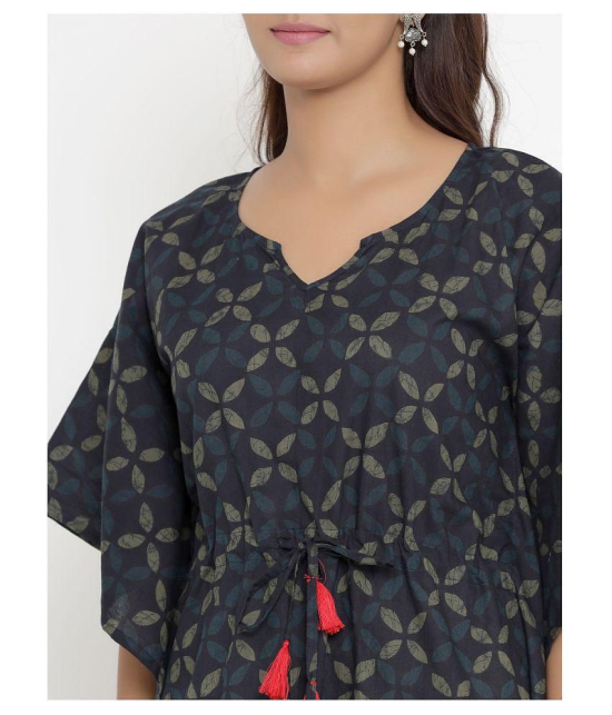 miravan Cotton Kaftans - Black - XL