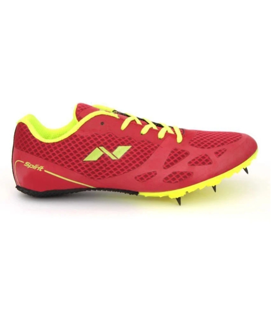 Nivia Running Spikes  Red Hiking Shoes - 11