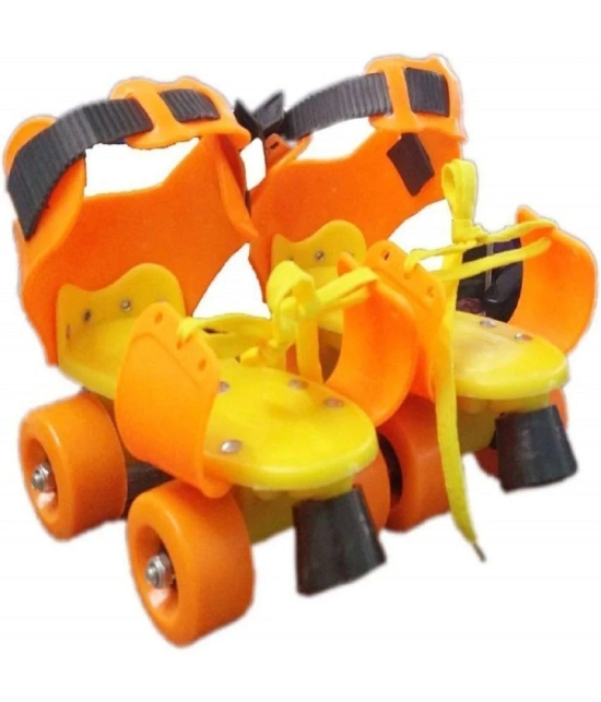 sevriza orange and yeallow Roller Skates For Kids Age Group 3 -15 Years Adjustable