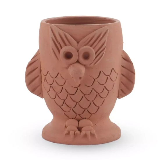 Tisser Clay Pen Stand Owl