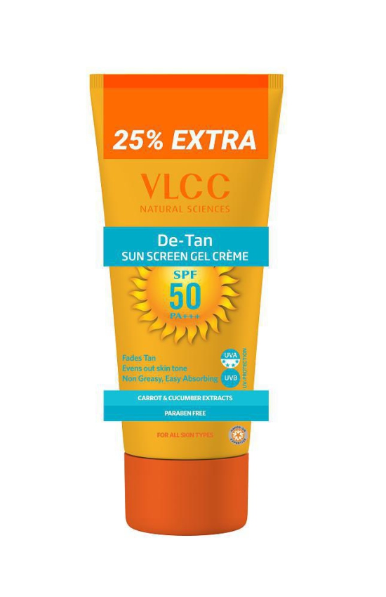 VLCC De Tan SPF 50 PA+++ Sunscreen Gel Cream For Sun Protection, 100 gm