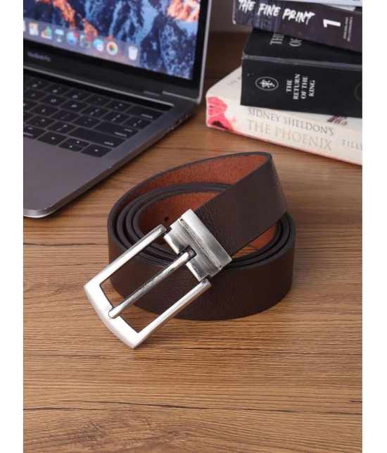 samtroh - Brown Leather Mens Casual Belt ( Pack of 1 ) - None