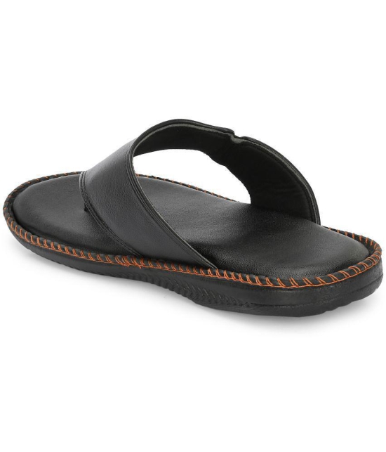 Leeport - Black Mens Thong Flip Flop - None