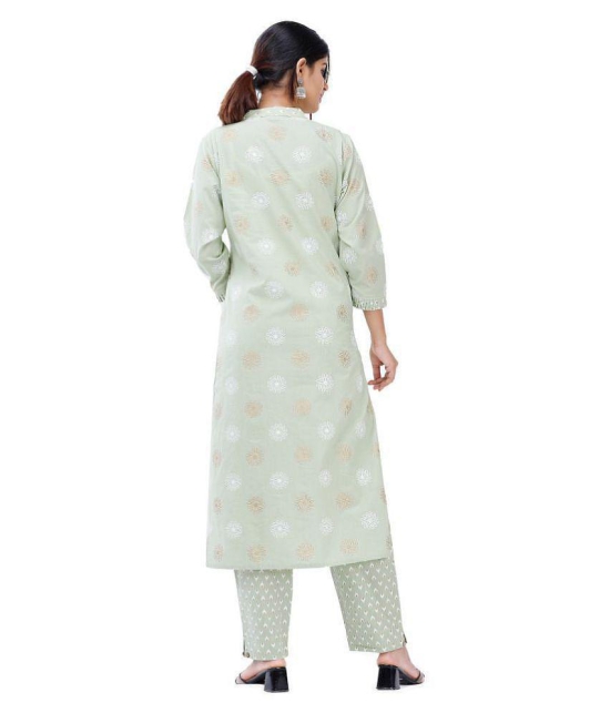 HIGHLIGHT FASHION EXPORT Cotton Kurti With Pants - Stitched Suit - XL