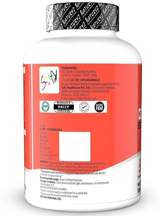 NATURYZ N-Nitric Pump L-Arginine-50 50 no.s