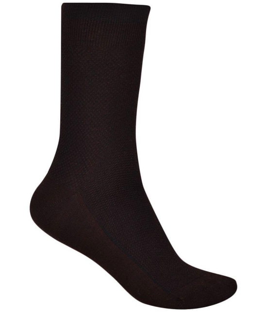 Dollar Cotton Blend Men's Self Design Black Ankle Length Socks ( Pack of 3 ) - Black